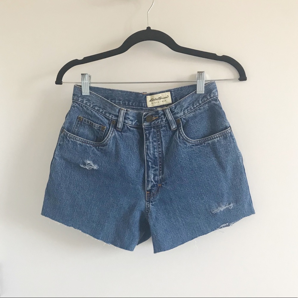 DIY High Waist Denim Shorts